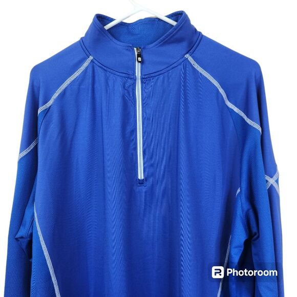 FootJoy Mens 1/4 Zip Long Sleeve Nylon Spandex Blend Pullover XL - Picture 4 of 8